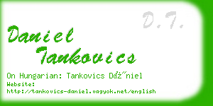 daniel tankovics business card